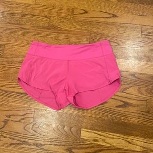 Lululemon Sonic Pink Shorts
